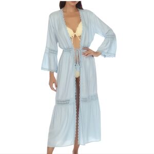Raviya Light Blue Lace Swim Coverup, SIZE XLARGE